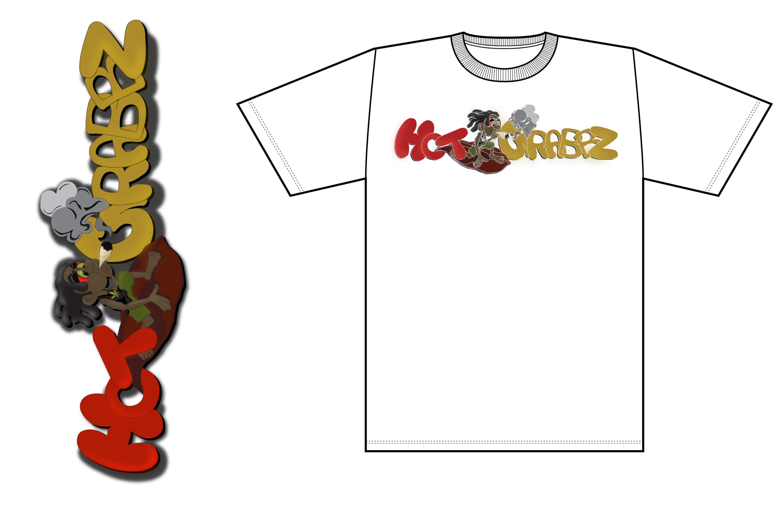 Hotgrabbz t-shirt(b)